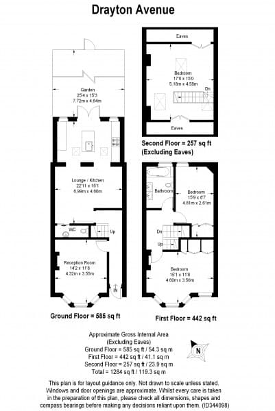 3 bedroom Terraced house, Drayton Avenue‚ London‚ W13 — photo 1